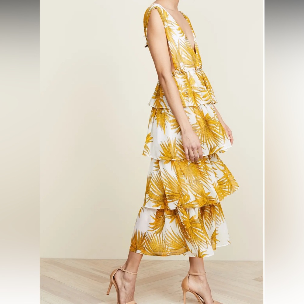 Nightwalker The Georgina Dress Tiered Midi Dress NWT Size M